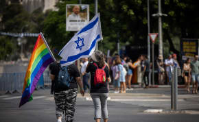 Thousands take part in the annual Gay Pride Parade in Jerusalem, on June 1, 2023. Photo by Yonatan Sindel/Flash90