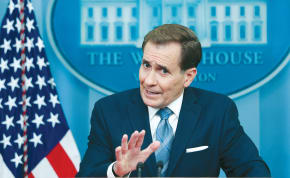  WHITE HOUSE National Security Council spokesman John Kirby answers questions during a daily press briefing, earlier this month.