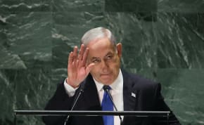  PRIME MINISTER Benjamin Netanyahu addresses the UN General Assembly in New York City, on Friday.