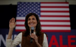  Republican presidential candidate and former U.S. Ambassador to the United Nations Nikki Haley speaks at a campaign town hall in Atkinson, New Hampshire, U.S., December 14, 2023.