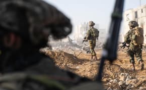  Israeli forces are seen operating in the Gaza Strip on January 29, 2024