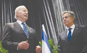  US President Joe Biden and Secretary of State Antony Blinken visit Israel in October.