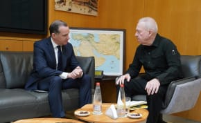  Defense Minister Yoav Gallant meets with American diplomat Brett McGurk, February 22, 2024.