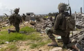 IDF fighters in the Gaza Strip 
