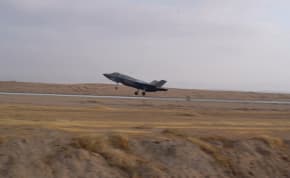  AN ISRAEL Air Force F-35 fighter jet lands at Nevatim airbase in the Negev. Iran’s complete failure to achieve what was probably its main goal, the destruction of the airbase, exemplifies why this was not just a defeat for Iran but a resounding success for Israel and its allies, says the writer. 