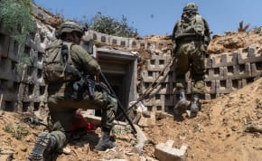  IDF soldiers locating tunnel shafts April 2024