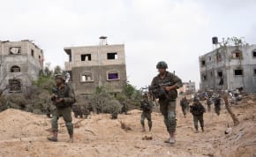  IDF Soldiers operating near the Karni Corridor in Gaza, April 20, 2024. 