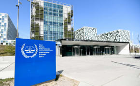  FILE PHOTO: An exterior view of the International Criminal Court in The Hague, Netherlands, March 31, 2021.