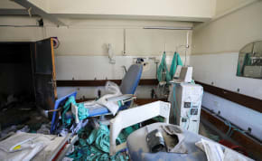  A views shows a room in the damaged Al Shifa Hospital after Israeli forces withdrew from the hospital and the area around it following a two-week operation, amid the ongoing conflict between Israel and Hamas, in Gaza City April 2, 2024. 