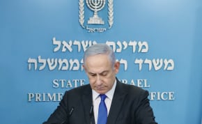  PRIME MINISTER Benjamin Netanyahu holds a news conference in Jerusalem in March. He has been through a lot, but nothing like this, the writer maintains.