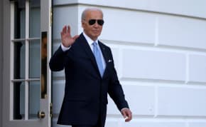 US President Joe Biden departs the White House for Wilmington, Delaware, in Washington, US, May 3, 2024.