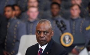 US Secretary of Defense Lloyd Austin attends at the White House in Washington, May 6, 2024
