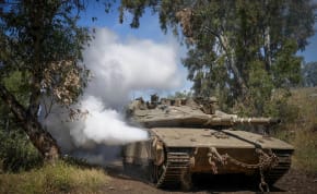 Israeli reserve soldiers take part in a military drill in the Golan Heights, northern Israel, May 8, 2024