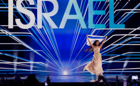   Eden Golan representing Israel walks on stage during the Grand Final of the 2024 Eurovision Song Contest, in Malmo, Sweden, May 11, 2024. 