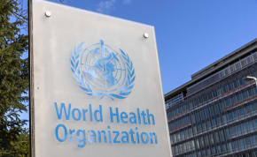  The World Health Organisation (WHO) logo is seen near its headquarters in Geneva, Switzerland, February 2, 2023.