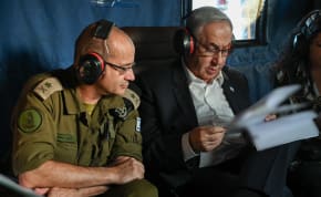  Prime Minister Benjamin Netanyahu during a security assessment in southern Israel, June 30, 2024.