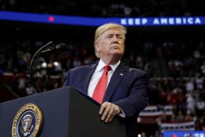 U.S. President Donald Trump holds a campaign rally in Sunrise, Florida, U.S., November 26, 2019