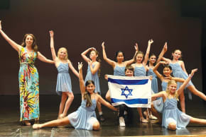  Dorothy Eisdorfer and the young dancers in her ‘Hurricane’ project.