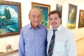  Zeev Kun in his studio with Alek D. Epstein.