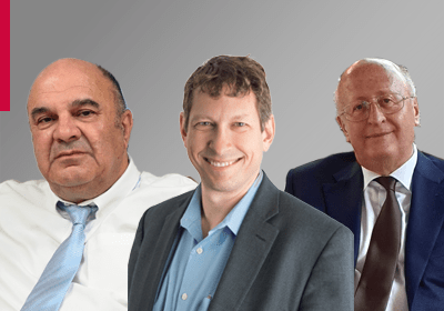 (L-R) Shmuel Shapiro, Tal Zaks & Alexander Gintsburg