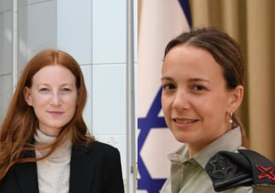  FROM LEFT: IDF Maj. Neta Blum and Brig.-Gen. Naama Rosen-Greenberg.