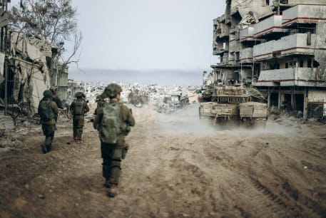  Israeli forces operate in the Gaza Strip, January 1, 2024