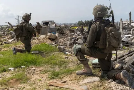 IDF fighters in the Gaza Strip 