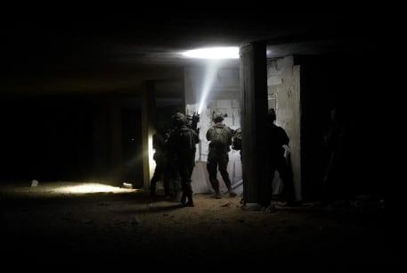  IDF troops operating in Beit Hanoun, April 13, 2024.