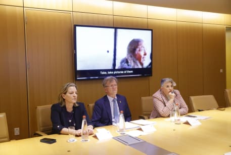  Envoys of Ireland, Spain and Norway watch the October 7 horror film released on Wednesday, on May 23, 2024