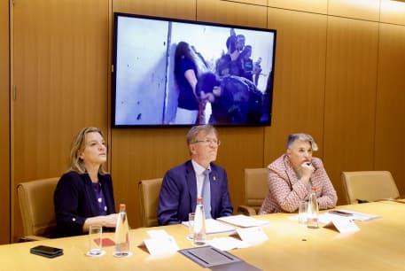  Envoys of Ireland, Spain and Norway watch the October 7 horror film released on Wednesday, on May 23, 2024
