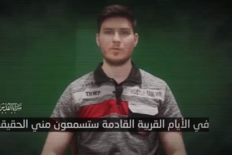  Gaza Hostage Alexander Trupanov appears in a Palestinian Islamic Jihad propaganda video, May 28, 2024