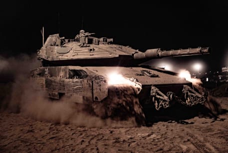  An IDF tank operates in the Gaza Strip. June 5, 2024.