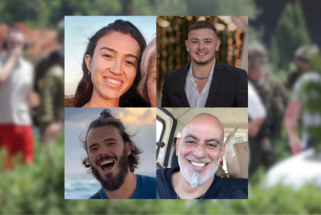  Rescued hostages Noa Argamani, Andrey Kozlov, Shlomi Ziv, and Almog Meir