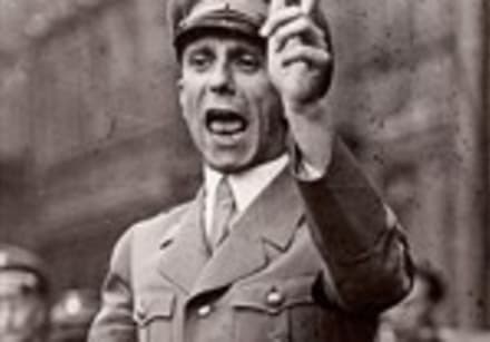 Goebbels delivers speech in Nazi Germany, 1934