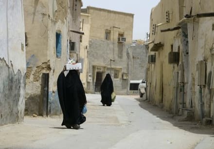 Veiled women in Riyadh, Saudi Arabia  