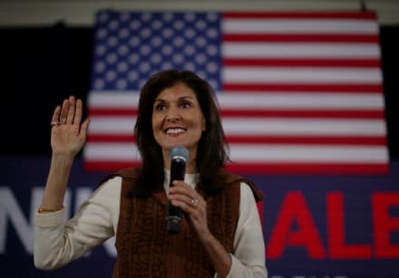  Republican presidential candidate and former U.S. Ambassador to the United Nations Nikki Haley