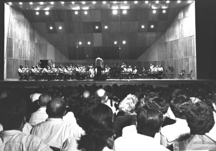  The Israel Philharmonic Orchestra performing at the ZOA House in Tel Aviv, August 1, 1953