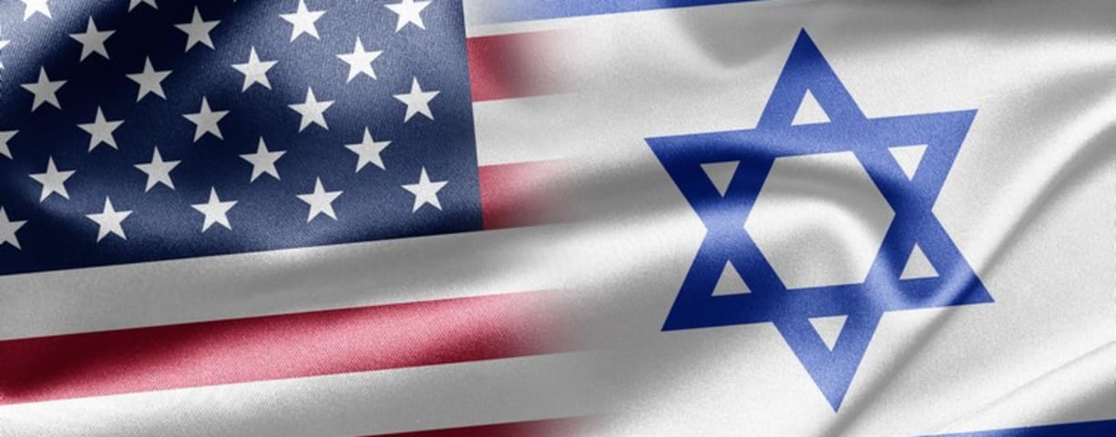 Israel and US flags