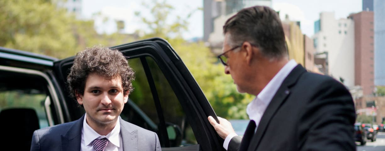  am Bankman-Fried, the founder of bankrupt cryptocurrency exchange FTX, arrives at court as lawyers push to persuade the judge overseeing his fraud case not to jail him ahead of trial, at a courthouse in New York, U.S., August 11, 2023.