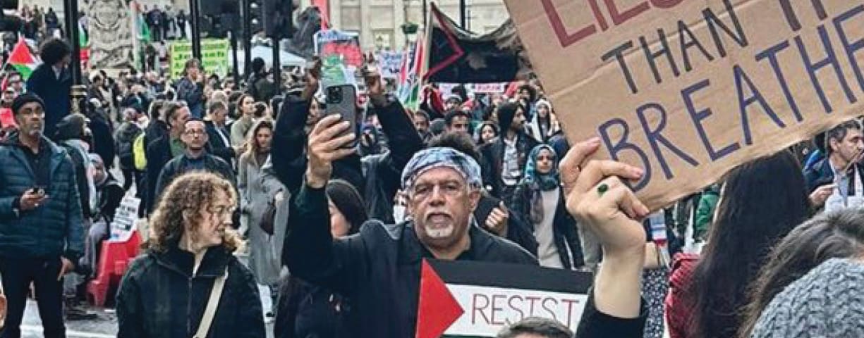  ANTISEMITISM ON display at the UK’s Free Palestine rally. 