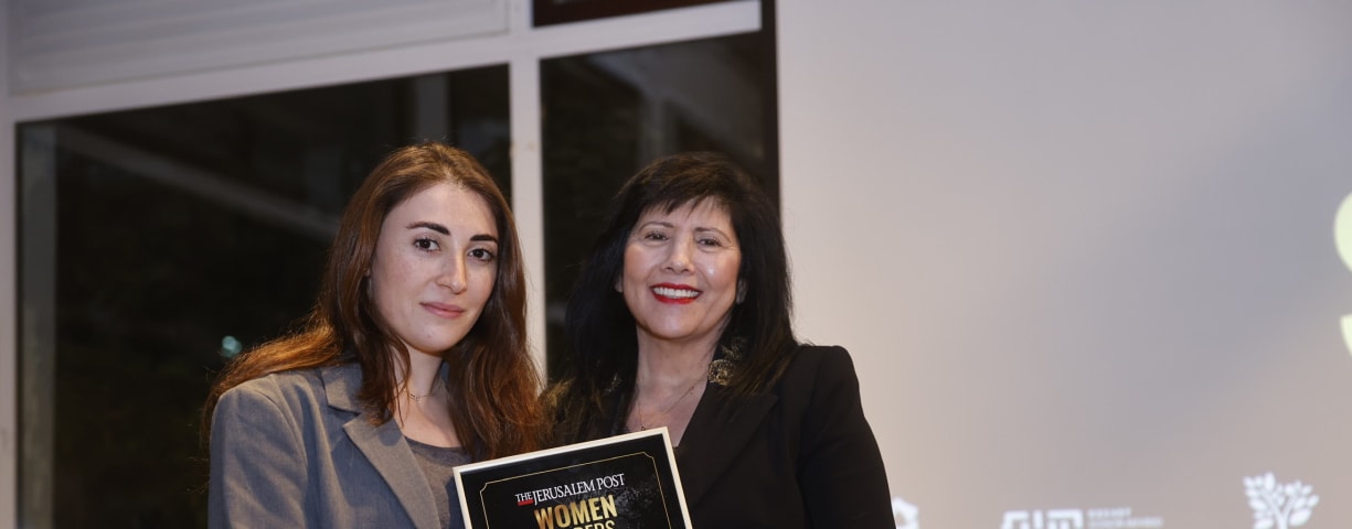 ThermoMind wins Next-Gen Women Entrepreneurship Award sponsored by the Luzzatto Group at the Jerusalem Post Women Leaders Summit.