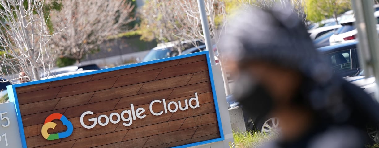  A sign for Google Cloud offices is seen in Sunnyvale, California, U.S. on April 16, 2024.