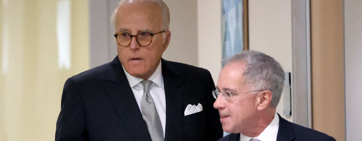  James Biden, brother of U.S. President Joe Biden, arrives with attorney Paul Fishman for a closed deposition with members of the Republican-led House Oversight Committee conducting an impeachment inquiry into the president, at the O'Neill House Office Building in Washington, US, February 21, 2024