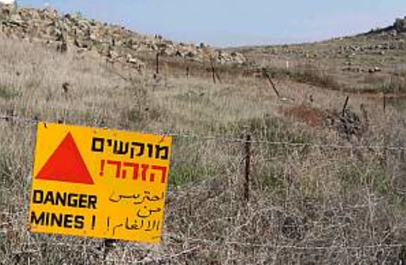 golan mine field 298.88 (photo credit: Ariel Jerozolimski)