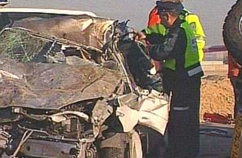 car crash police 298.88 (photo credit: Channel 10)
