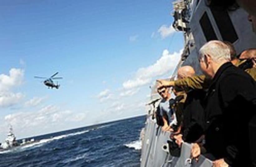 netanyahu navy tour 248 88 gpo (photo credit: GPO)