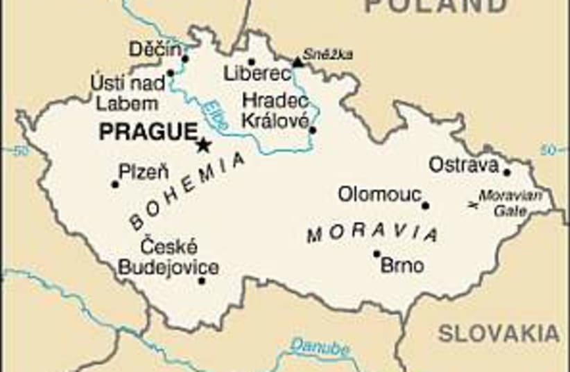 czech republic map  (photo credit: Courtesy)