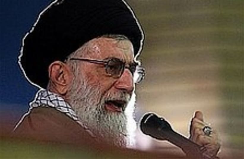 khamenei the boss!! (photo credit: AP)