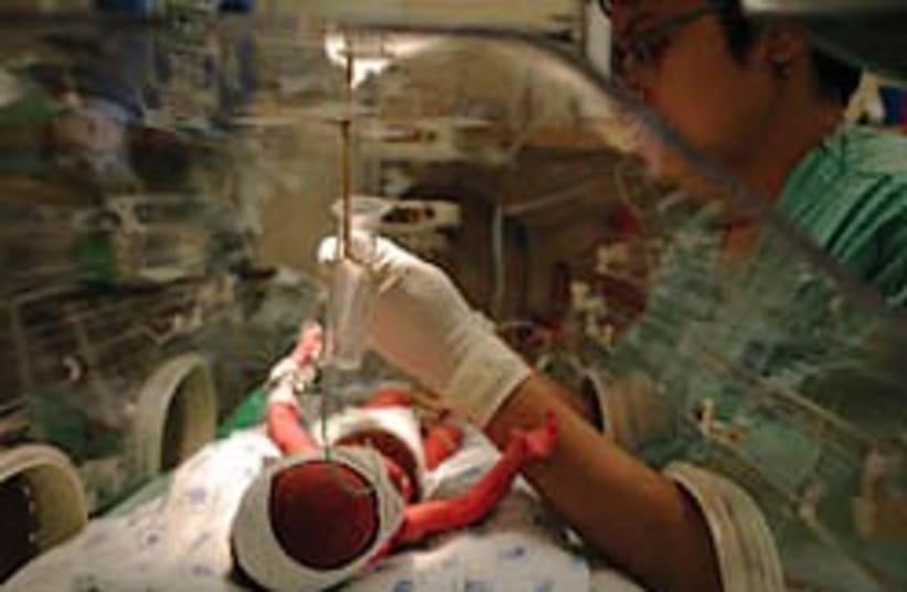 Premature Baby 248.88 (photo credit: Ariel Schalit/AP))