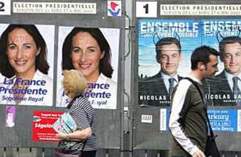 French Candidates (photo credit: AP)